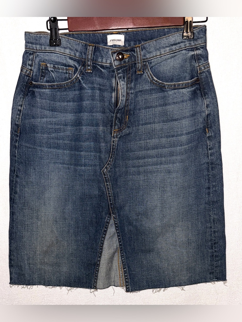 NEW Sneak Peek Denim Mini Skirt in Blue Wash